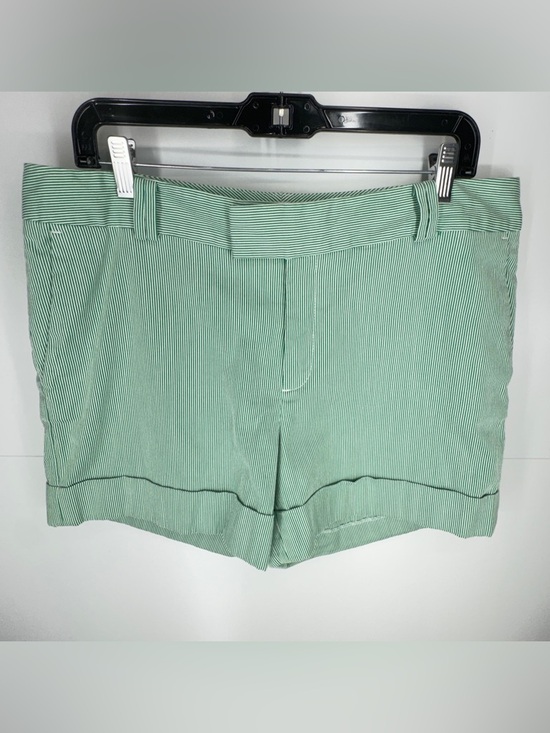 Banana Republic Pants - Banana Republic Martin Fit Tailored Shorts in Verde Microstripe